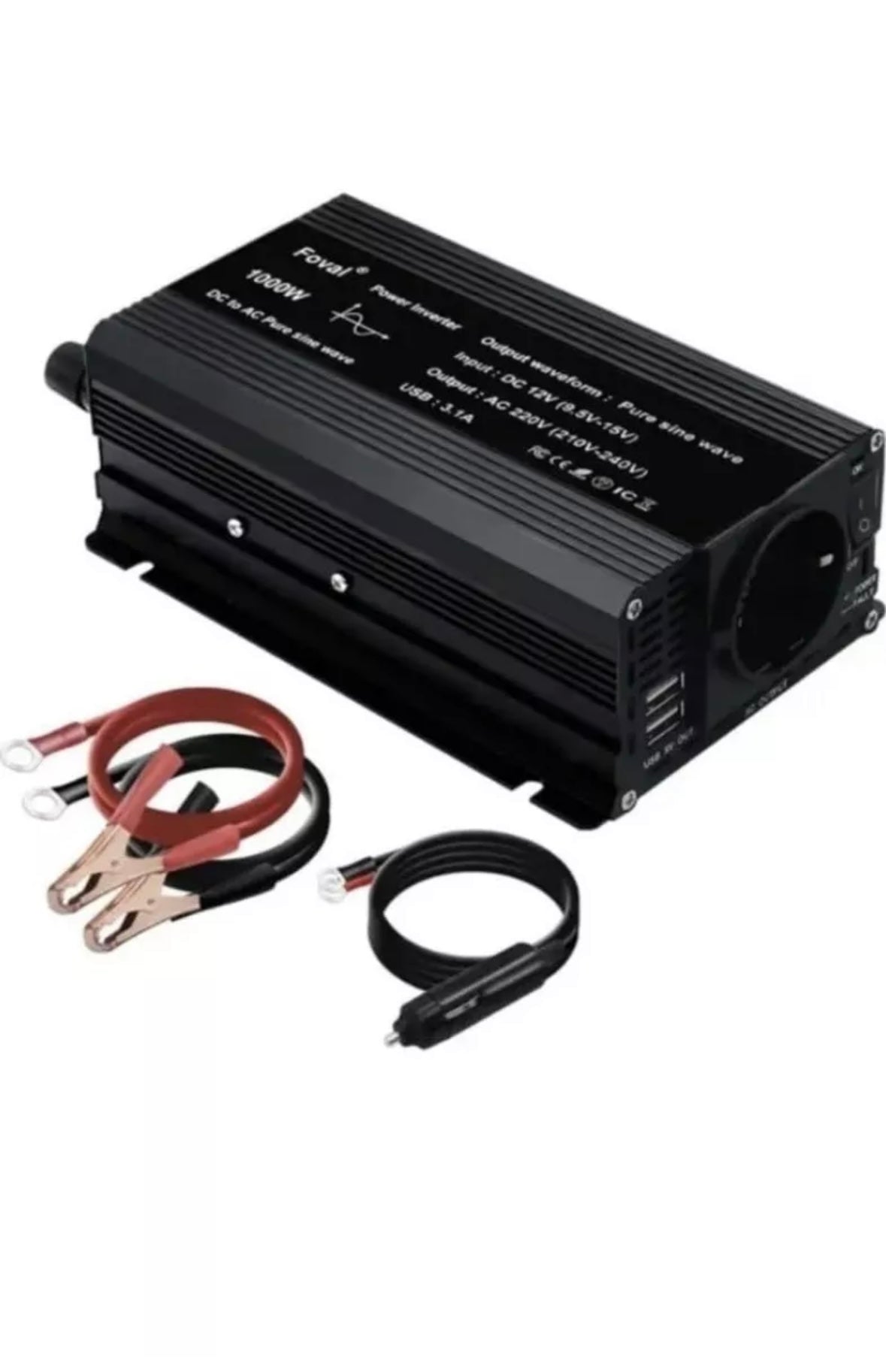 inverter a onda sinusoidale pura DC 12V a AC 220V 230V 1000W/1500W/2200W/2600W - Tecnoexperts