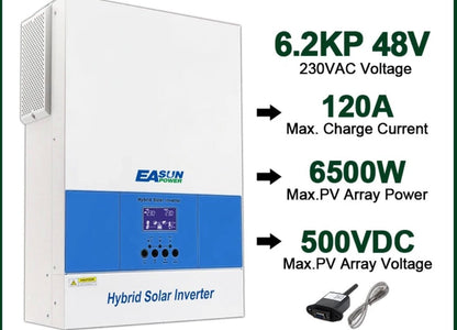 Inverter solare ibrido 3.6/5.6/6.2kw - Tecnoexperts