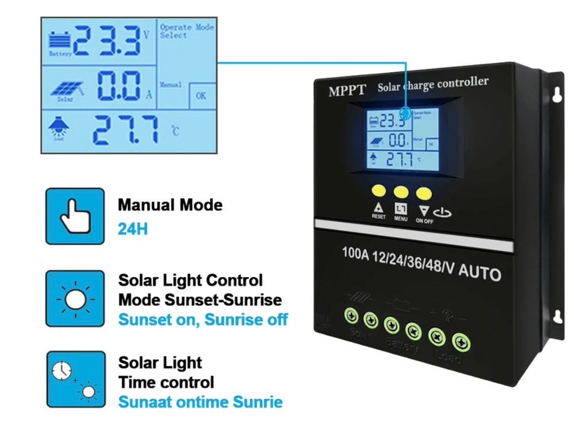 Regolatore di carica solare MPPT 60A 80A 100A - Tecnoexperts